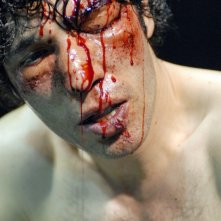 Francesco Venditti in una drammatica sequenza di Le mie mani a colori di Enzo De Camillis