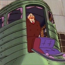 Il malvagio Dottor Lonebach in una scena dell'episodio Albatros, le ali della morte di H. Miyazaki