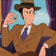 Lupin III in una scena dell'episodio Albatros, le ali della morte di Le nuove avventure di Lupin III