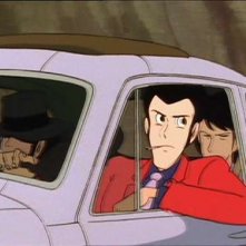 Lupin, Jigen e Goemon in una scena dell'ultimo episodio della serie Le nuove avventure di Lupin III