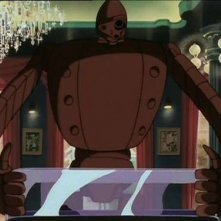 Un robot in una scena dell'episodio I ladri amano la pace di Le nuove avventure di Lupin III