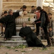 Una scena della serie PREFERISCO IL PARADISO con Gigi Proietti e Adriano Braidotti