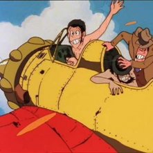 Una scena di Albatros, le ali della morte de Le nuove avventure di Lupin III diretto da H. Miyazaki