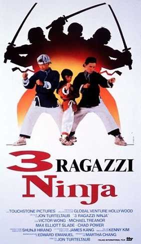 La locandina di 3 ragazzi ninja
