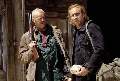 David Morse con Nicolas Cage in Drive Angry 3D