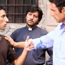 Jacopo Cavallaro, Ricky Memphis e Raoul Bova nella fiction Come un Delfino