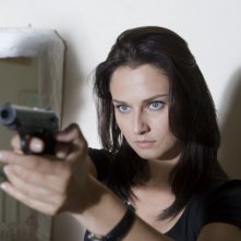 Anna Safroncik in una scena della seconda stagione della serie Il commissario Manara