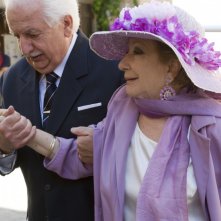 Valeria Valeri e Bruno Gambarotta nell'episodio Matrimonio con delitto della serie Il commissario Manara