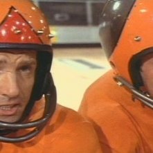 James Caan e John Beck in una scena del film Rollerball