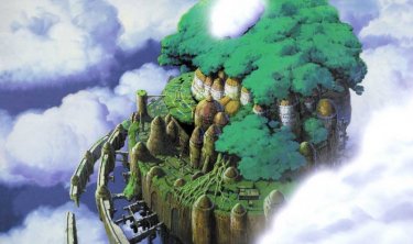 La leggendaria Laputa: castello nel cielo del film di Hayao Miyazaki