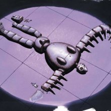 Una scena del film d'animazione Laputa: castello nel cielo