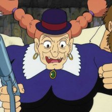 Una sequenza del film d'animazione Laputa: castello nel cielo