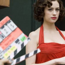 Martina Stella posa sul set de 'Tiberio Mitri, il campione e la Miss'