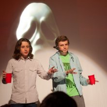 Kieran Culkin ed Erik Knudsen in una divertente scena di Scream 4