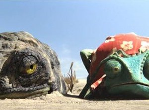 Un'immagine divertente del protagonista di Rango