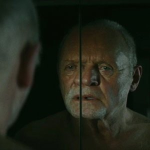Una simbolica immagine di Anthony Hopkins dal film The Rite