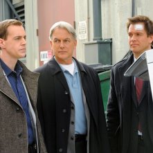 Sean Murray, Mark Harmon e Michael Weatherly nell'episodio Defiance di NCIS