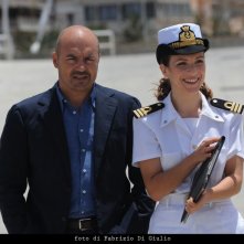 Luca Zingaretti ed Isabella Ragonese in una scena dell'episodio L'età del dubbio de Il commissario Montalbano