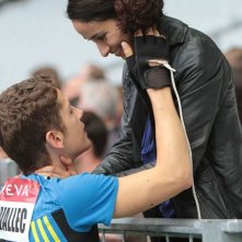 Rachida Brakni e Cyril Descours in una bellissima immagine del film La ligne droite