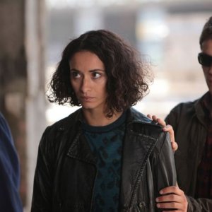 Rachida Brakni e Cyril Descours in una scena del film La ligne droite