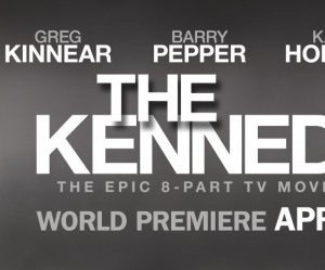 Poster con sviluppo orizzontale per la miniserie The Kennedys