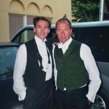 Arturo Gambardella e Alessio Boni sul set del tv-movie Rebecca, la prima moglie