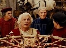 Michele Placido tra Paolo Hendel e Giorgio Panariello in un'immagine di Amici miei - come tutto ebbe inizio