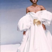 Simonetta Gianfelici durante una sfilata di Thierry Mugler.