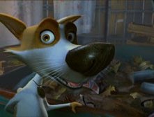 Belka in una scena di Space Dogs 3D