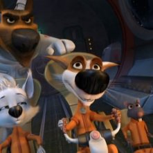Strelka, Belka, Venya e Kazbek, protagonisti di Space Dogs 3D