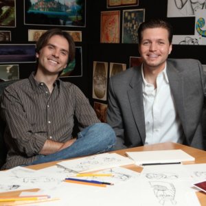 Nathan Greno e Byron Howard al lavoro sul film Disney Rapunzel