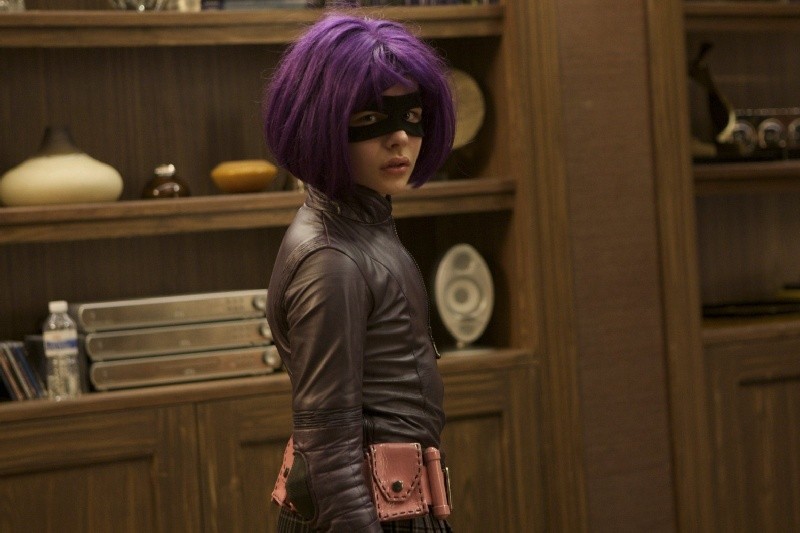 Chloë Grace Moretz in una scena di Kick-Ass