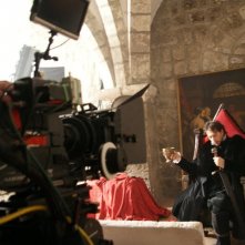 Giuseppe Milazzo Andreani gira una scena del pilot Tv Il signore del crepuscolo