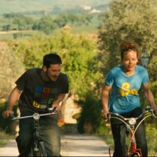 Matteo Petrini ed Eugenia Costantini in un momento della commedia Questo mondo è per te