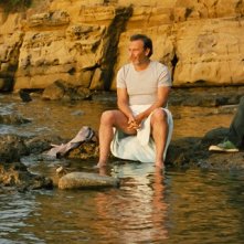 Paolo Sassanelli e Matteo Petrini in una scena della commedia Questo mondo è per te