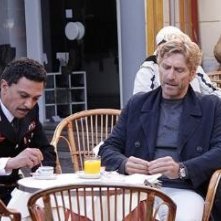 Raffaele Gangale ed Emanuele Vezzoli in una scena del giallo L'affare Bonnard
