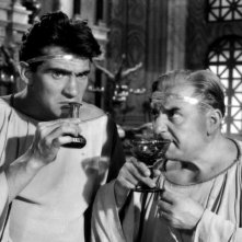 Walter Chiari Con Campanini Sul Set Di Ok Nerone Tratta Dal Libro Walter Chiari Un Animale Da Palcos 198271