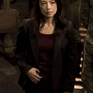 Camille (Ming-Na) in un momento dell'episodio Twin Destinies di Stargate Universe