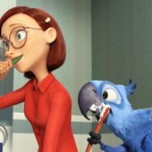 Una scena del cartoon Rio in 3D
