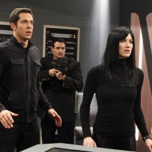 Zachary Levi e Yvonne Strahovski nell'episodio Chuck Versus the Push Mix