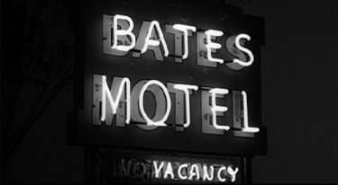 L'insegna del famigerato Bates Motel dove è ambientata la storia di Psycho