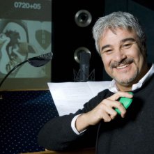 Pino INsegno in sala doppiaggio per la versione italiana di Rio in 3D