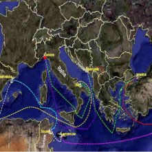 Un'immagine della rotta percorsa nel film Il colore del vento