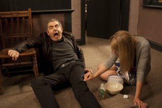 Rowan Atkinson in Johnny English Reborn, nel 2011