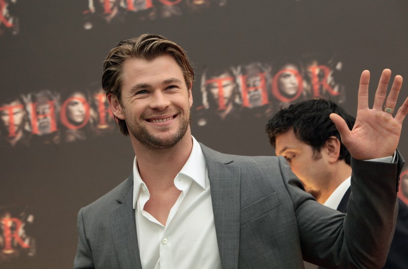 L'attore Chris Hemsworth presenta Thor a Roma nel 2011