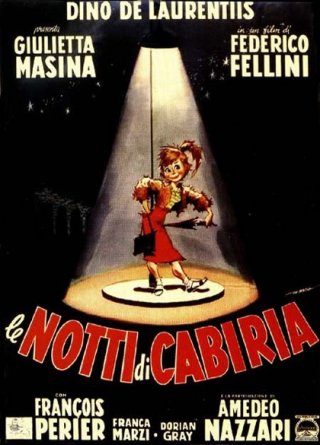 Locandina de Le notti di Cabiria di Fellini
