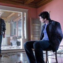 John Schneider e Tom Welling nell'episodio Kent di Smallville