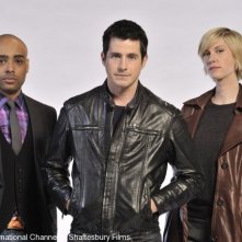 Rainbow Francks, Craig Olejnik e Lauren Lee Smith in una foto promozionale della stagione 2 di The Listener