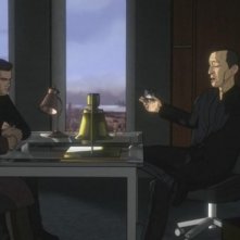 John Noble, Joshua Jackson e Leonard Nimoy in versione animata nell'episodio Lysergic Acid Diethylamide di Fringe