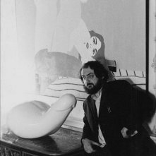 Stanley Kubrick sul set di Arancia Meccanica (1971)